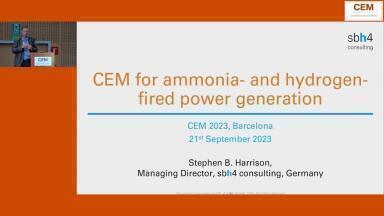 CEM for ammonia - and hydrogen - fired power generation